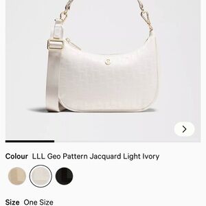 Lululemon Athletica Light Ivory Shoulder Bag